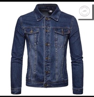 [Baruh Stock]Men's Jeans Jaket Denim Lelaki Material High Quality long sleeve Murah Murah