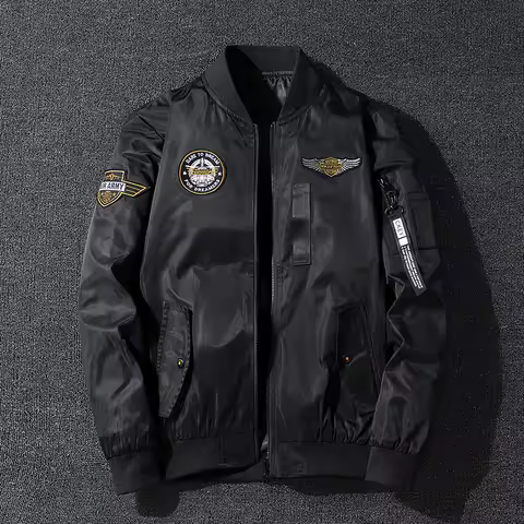 Men's Outerwear Air Force Jacket MA1 Autumn/Winter Trendy Double-sided Lightweight Plus-size Basebal