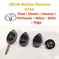 TOYOTA VIOS HILUX VIGO INNOVA ALTIS FORTUNER WISH BUTTON REMOTE CONTROL KEY COVER CASE CAR ALARM KEY