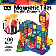 Magnet Tiles Dazzling Diamond 106 Pieces ของเล่นแผ่นตัวต่อแม่เหล็ก 106 ชิ้น