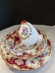 英國Tuscan Windsor骨瓷茶杯茶碟三件套