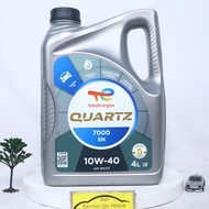 Total Quartz 7000 SAE 10W-40 4 Liter Api Service SN/CF Oli Mobil Mesin Bensin Pelumas Synthetic Clea