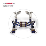 HMD Titanium Exhaust System Performance Catback for Ferrari 488 Pista Spider GTB 3.9T Valve Muffler 