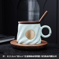 Starbucks Style Mug Ceramic Cup Saucer Set Coffee Cup Lettering Couple Cup Business Gift Customizati
