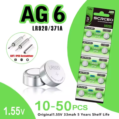 10-50PCS LR920 AG6 SR920SW LR69 371A 171 920 1.5V lithium manganese dioxide button battery, suitable