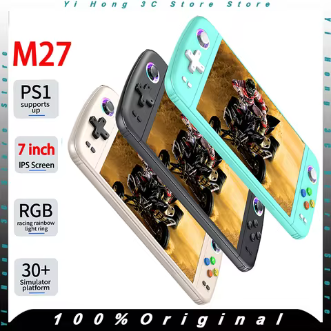 M27 Handheld Game Console 7.0' Big Screen 19000+ Games Portable Retro Video Game Console Simulators 