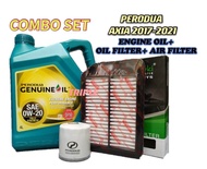 PERODUA ENGINE OIL FULLY SYNTHETIC 0W20 4L(COMBO SET)