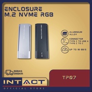 SSD Enclosure TP07 M.2 NVMe External Case RGB M2 PCIe Type C USB 3.2 Gen 2