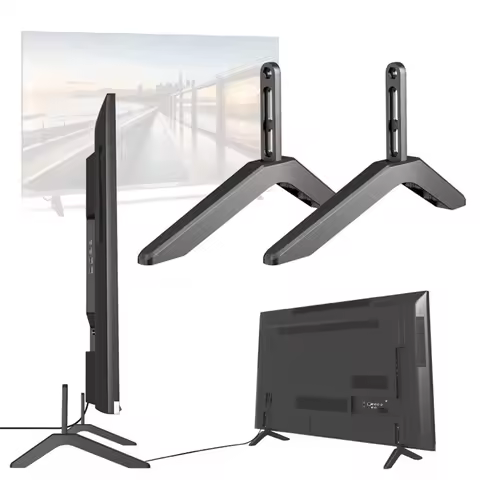ABSY Universal TV Stand Base Table Top TV Legs for Vizio Samsung LG TCL Hisense Televisions with Scr