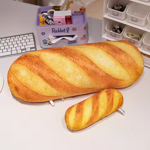 20~100cm Butter Long French Baguette Bread Plush Pillow Stuffed Food Plushie Peluche Back Support Se