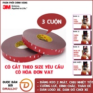 3 Rolls of super sticky acrylic double-sided tape 06mm x 10m 3M 4229P