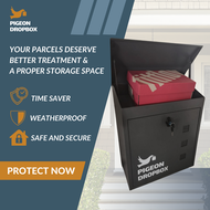 PIGEON DROPBOX - Parcel Delivery Drop Box, Collection Locker Box, Security &amp; Lock (Stock Ready)