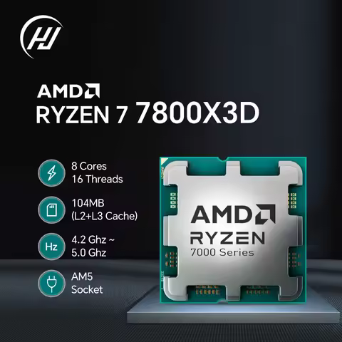 AMD Ryzen 7 7800X3D New 5.0GHz 8-Core 16-Thread PCIe 5.0 CPU Processor DDR5 120W TDP AM5 Socket R7 7