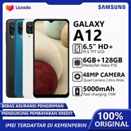 Samsung A12 - RAM 6GB ROM 128GB - Quad camera 48MP - Battery 5000 mAh - Fast Charging 15W - Garansi 