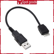 WIN Internal USB Hub 9 pin Header Male 1 to Type A Male Motherboard Extension Cable