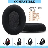 dusur Headphone Earpads for HyperX Cloud2 Headset Earcups Earpads Flannel Leather Mesh