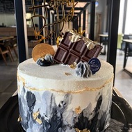 【父親節蛋糕】男人系灰色風格蛋糕