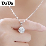 Jewellery Korea 100% Original 925 Sterling Silver Moissanite Necklace Women Colorful Silver Japanese