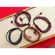 Unisex Punk Wooden Bead Bracelet Punk Kids Bracelet Y118