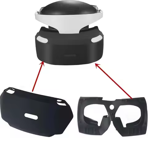 Soft Silicone PSVR Case for VR Headset Glasses Protector Anti-slip Rubber Skin for PS4 VR controller