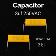 2 Biji 3uf 250vac Capacitor Fan pcb board capacitor alpha komputer board kapasitor 3.0uf