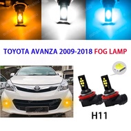For Toyota Avanza 2009-2018 FOG LAMP LED BULB Ice blue White Yellow Lampu Spotlight Sport Light Ment