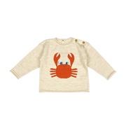 「สินค้าลิขสิทธิ์แท้」IRIS KIDS 25 Aw  IKS35020 Crabby Cutie top/pants สไตส์เกาหลี ผ้านุ่มใส่สบาย ชุดเ