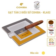 Gạt tàn cigar gạt tàn xì gà chất liệu sứ 2 điếu  H2H Cigar