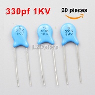 20pcs High Voltage Ceramic Capacitor 330pF 331 331K 331J 47 47pF 47J 47K 470pF 471 471K 471J 1KV 100
