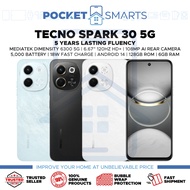 [Malaysia Set] Tecno Spark 30 5G (128GB ROM + 6GB RAM | 256GB ROM + 8GB RAM) 1 Year Tecno Malaysia W