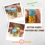 Cotton Candy Floss Mix Popcorn Combi