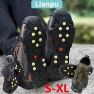 LIANPU Ice Claw, 10 Teeth Spike Ice Gripper Spike,  Anti-Slip Universal Shoes Crampons For Shoes