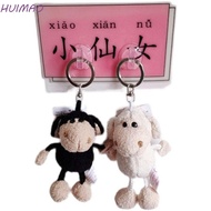 HUIMAO Alpaca Plush Keychain Handmade Cartoon Animal Keyring Bag Decoration Alpaca Keychain Plush Do
