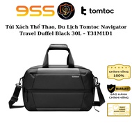 30L Travel Bag, Tomtoc Navigator Travel Duffel Black Sports Bag – T31M1D1