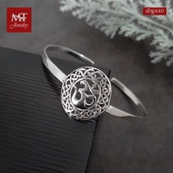 MT กำไลเงินแท้ โอม สัญลักษณ์แห่งความสำเร็จ ข้อมือ 16 17 18 ซม 925 Sterling Silver Bangle (sbg440) Ma