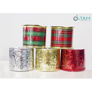 [NOEL-BIRTHDAY-WITH EXPRESS] Christmas ribbon roll 6.5cm version X-PKHM-21