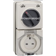 SCHNEIDER  S56C313 13A WATERPROOF SOCKET S56C313GY  250v 13AX single 1p66