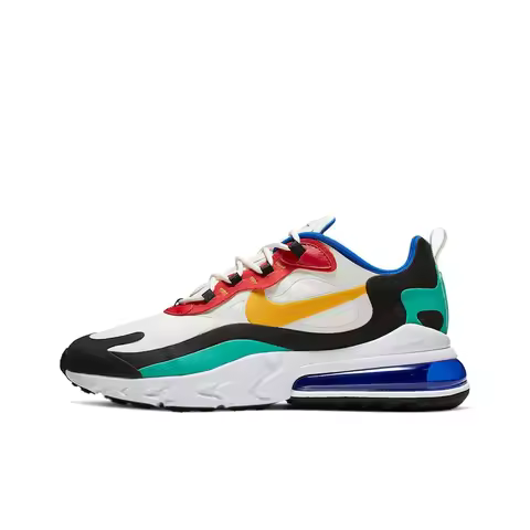 Nike Air Max 270 Running Shoes Unisex Low Top White/Red/Yellow/Blue/Green AO4971-002