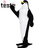 Stitched Warm Full Body Home Jumpsuit, Suitable for height 168-178cm Polyester Unisex Flannel One-pi