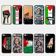 Fall protection cover for iPhone 7 8 Plus Palestine refueling Soft black phone case