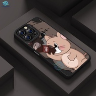 For Infinix Smart 8 7 5 6 Zero 30 Hot 30i 30 Play Note 30 Note12 G96 Cartoon Jerry Drink Coke Case