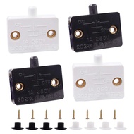 4 Pcs Cabinet Door Switch Cabinet Lamp Switch Drawers Open on Close Door for 12V 24V 110V