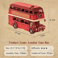 Halloween Robotime London Tour Bus 3D Puzzles DIY Model Kit to build Educational Brain Teaser Toy fo