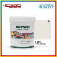 ◎ ● ▩ BOYSEN PERMACOAT LATEX PAINT COLOR SERIES FAINT SILVER (B-7514)