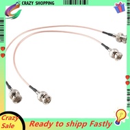 2Pcs 3G HD SDI Cable BNC Cable 30cm 75 Ohm for Cameras  Video Equipment Supports HD-SDI 3G-SDI 4K 8K