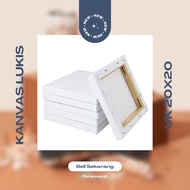 PUTIH Canvas Painting 20x20 cm Plain White | Painting Canvas | White | Plain Canvas Size 20x20cm