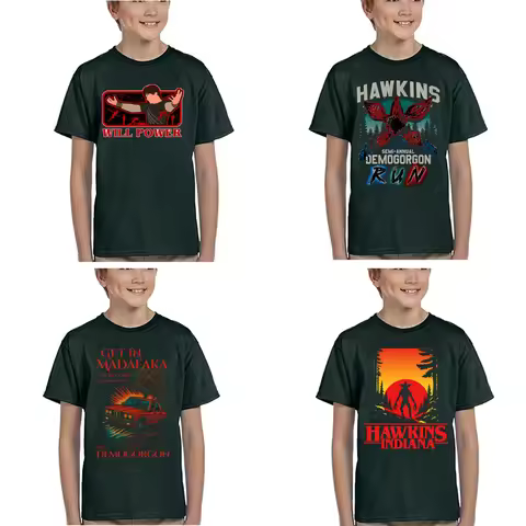 WILL Hawkins Demogorgon Shirt Funny for Boys T-Shirt Kids Tops Y2k Saying Tees