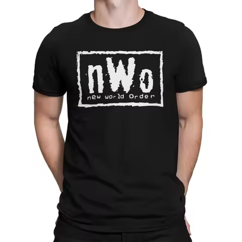Men's Black nWo Wolfpac T-Shirt 3D Printed Summer Outdoor Sports Quick Drying Short Sleeve Top Daily
