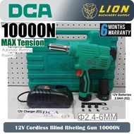 DCA 12V Cordless Blind Riveting Gun 10000N ADPM50 with 2pcs Batteries, 1pc Charger &amp; Hard Case - 6 Months Local Warranty