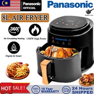 Panasonic Air Fryer 8L Large Capacity 1500W Air Fryer Oven Rapid Heating Oil Free Roaster Auto Power
